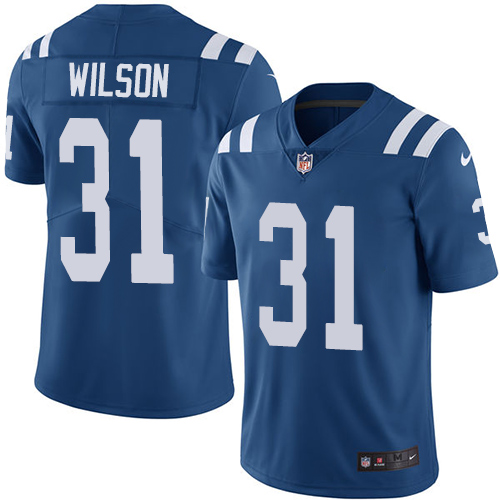Indianapolis Colts 31 Limited Quincy Wilson Royal Blue Nike NFL Home Youth Vapor Untouchable jerseys
